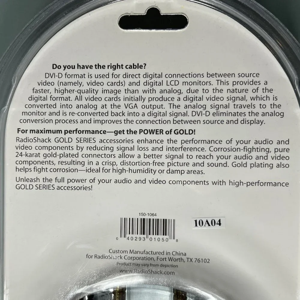 NEW! 12 foot DVI Audio/Video Cable with 24K Gold Plated Connectors